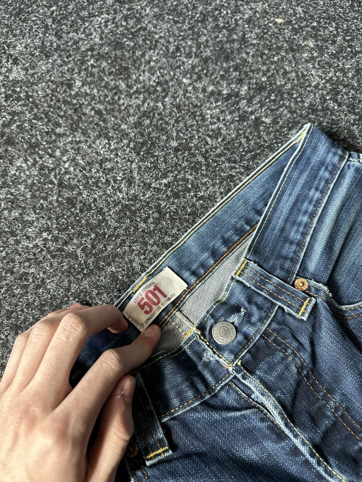 If Six Was Nine × Levi's 🚨GRAIL CUSTOM DENIM JEANS 2in1 ULTRA BAGGY Y2K JAPANESE STYL Size US 32 / EU 48 - 8 Thumbnail