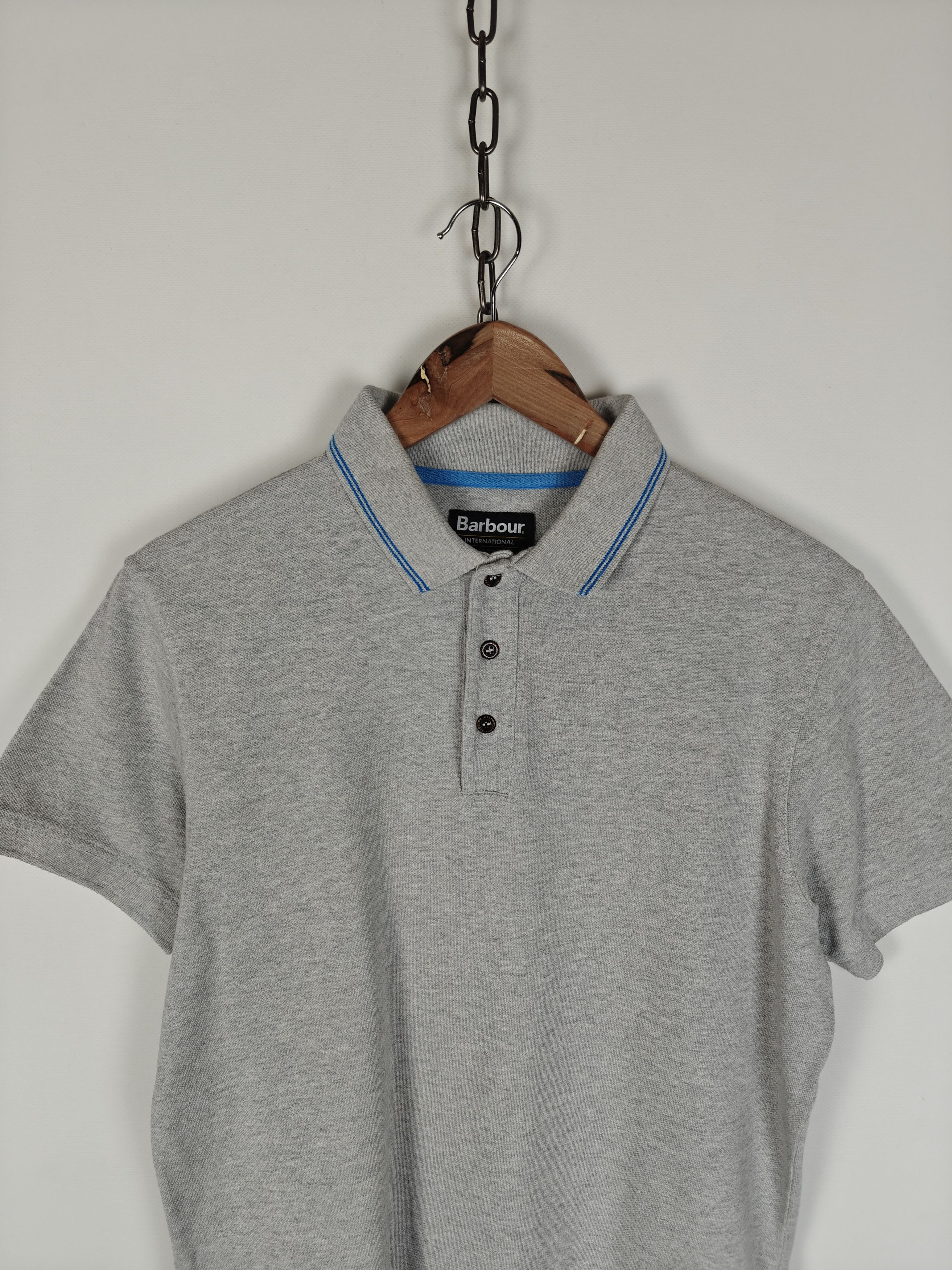 Barbour Barbour International Polo T-Shirt Gray size M Size US M / EU 48-50 / 2 - 2 Thumbnail