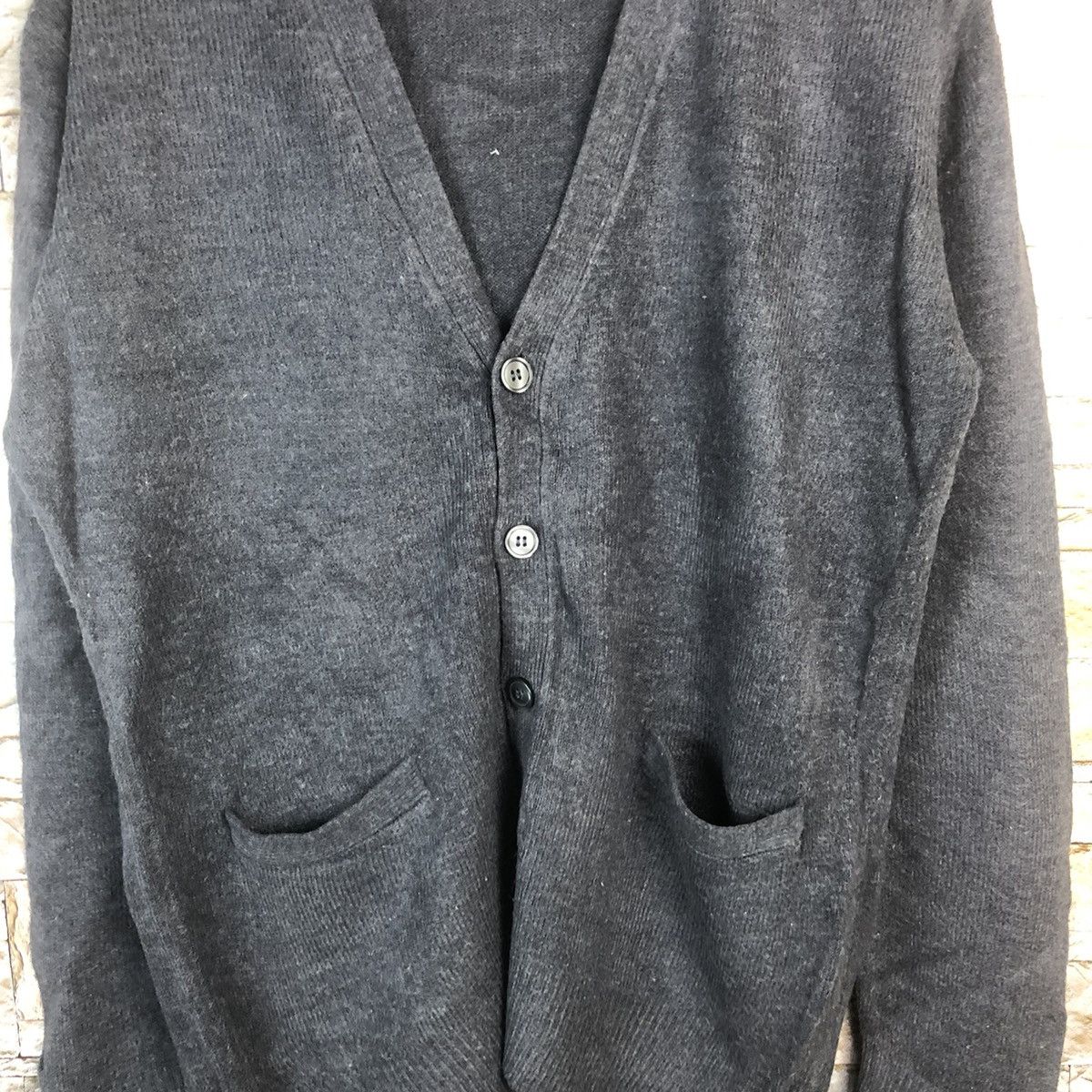GU GU plain faded vintage Grey Knitwear cardigan #A2 Size US L / EU 52-54 / 3 - 5 Thumbnail