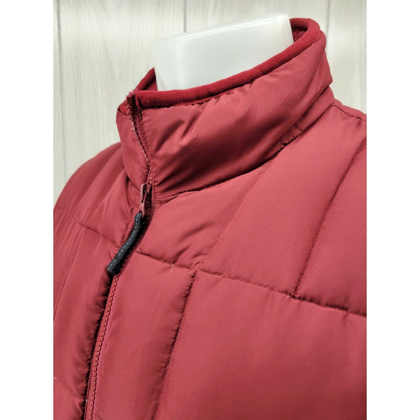 Vintage Cabela's Mens LARGE Premier Northern Goose Down Maroon/ Red Puffer Vest 650 Fill Size US L / EU 52-54 / 3 - 4 Thumbnail