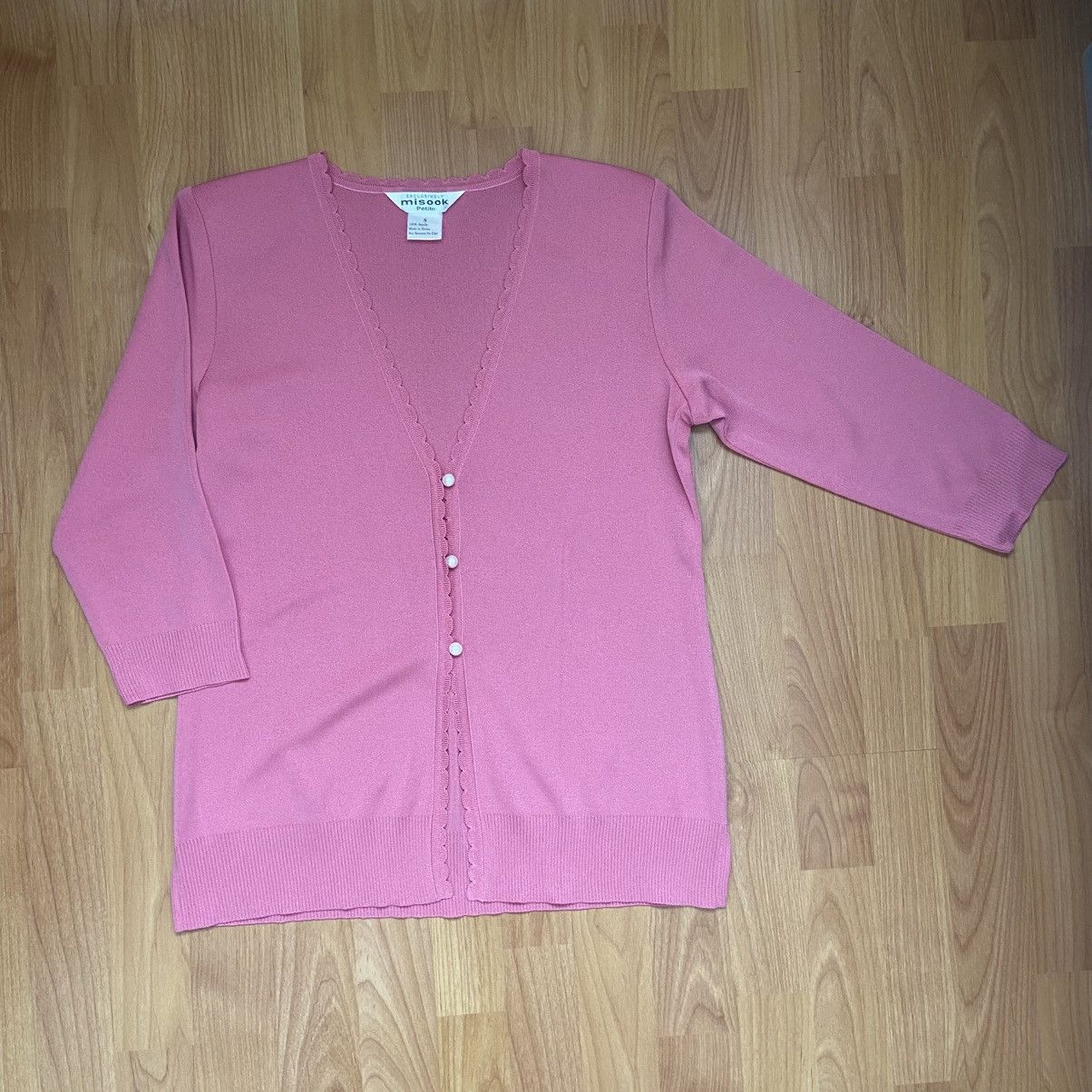 Vintage Vintage Exclusively Misook Petite Cardigan Women’s SP Size S / US 4 / IT 40 - 2 Thumbnail