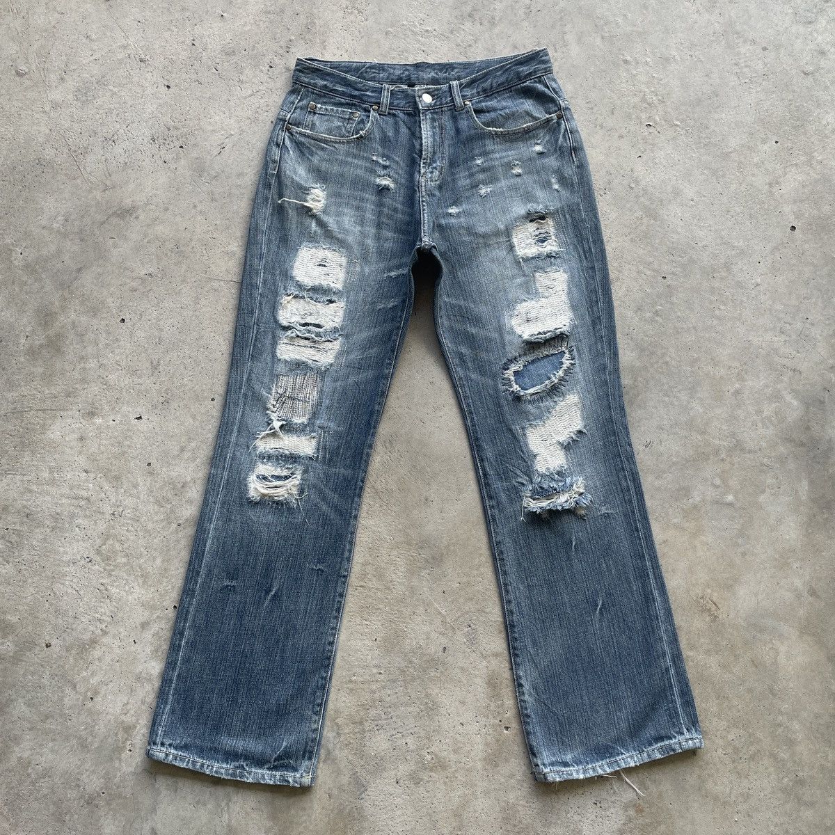 Vintage Vintage Schemer Faded Japan Distressed Jeans Denim Pants W32 Size US 32 / EU 48 - 1 Thumbnail