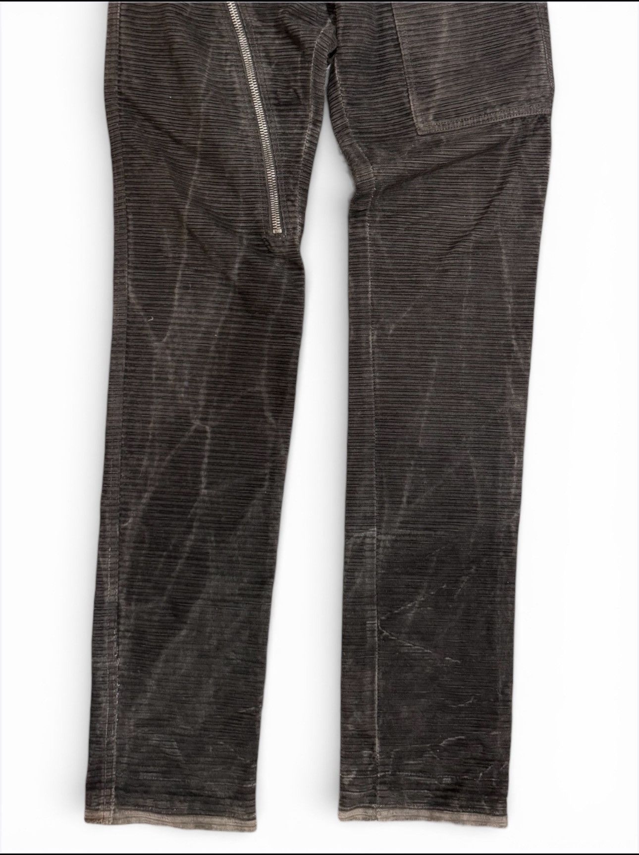 Rick Owens Rick Owens FW09 Corduroy Aircut Denim Size US 31 - 5 Thumbnail