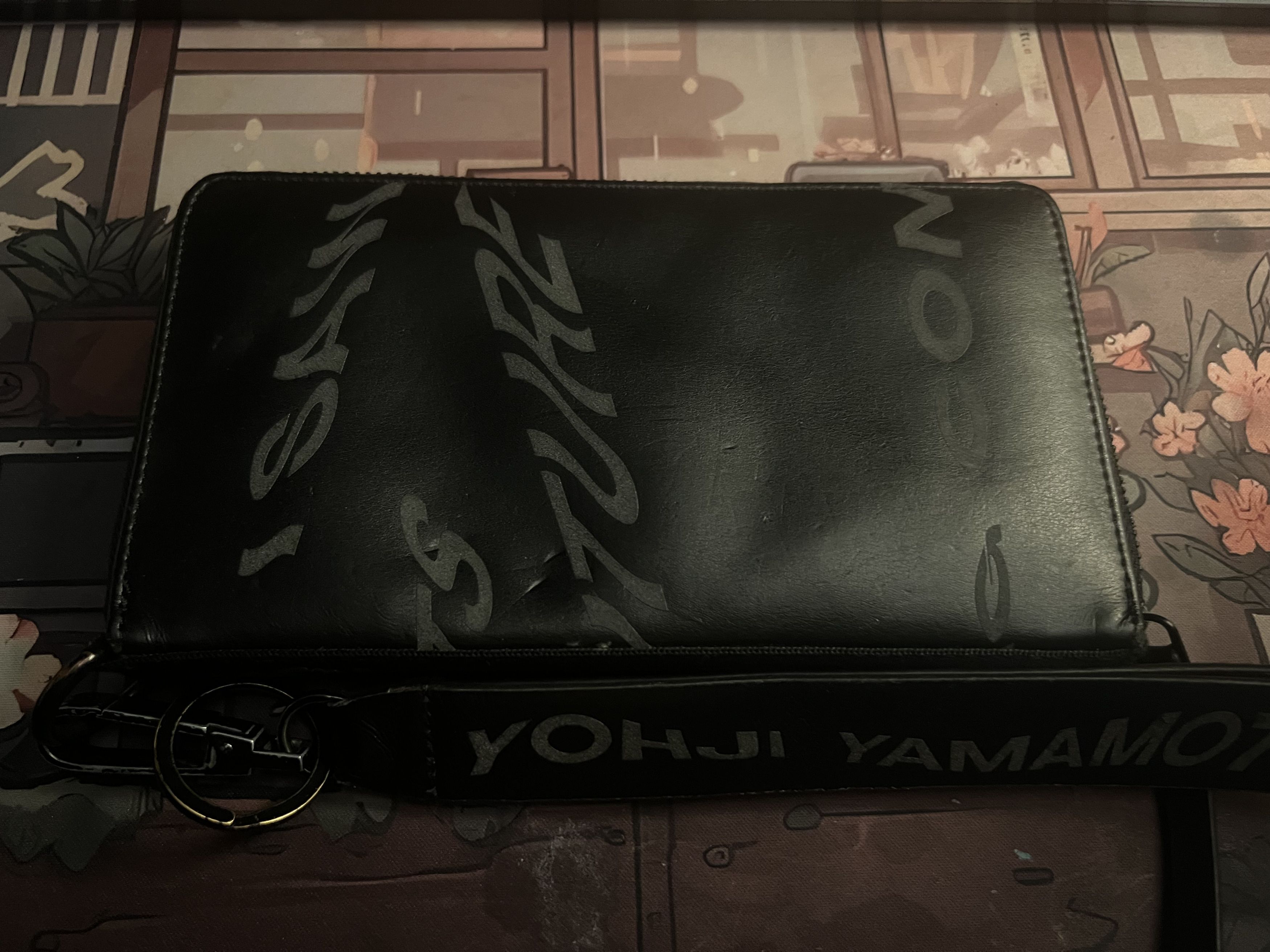 Y-3 Wave Lettering Clutch Wallet