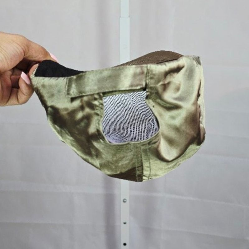 Other Green Satin Squad Adjustable Hat with Velcro Back Unisex Size ONE SIZE - 4 Thumbnail