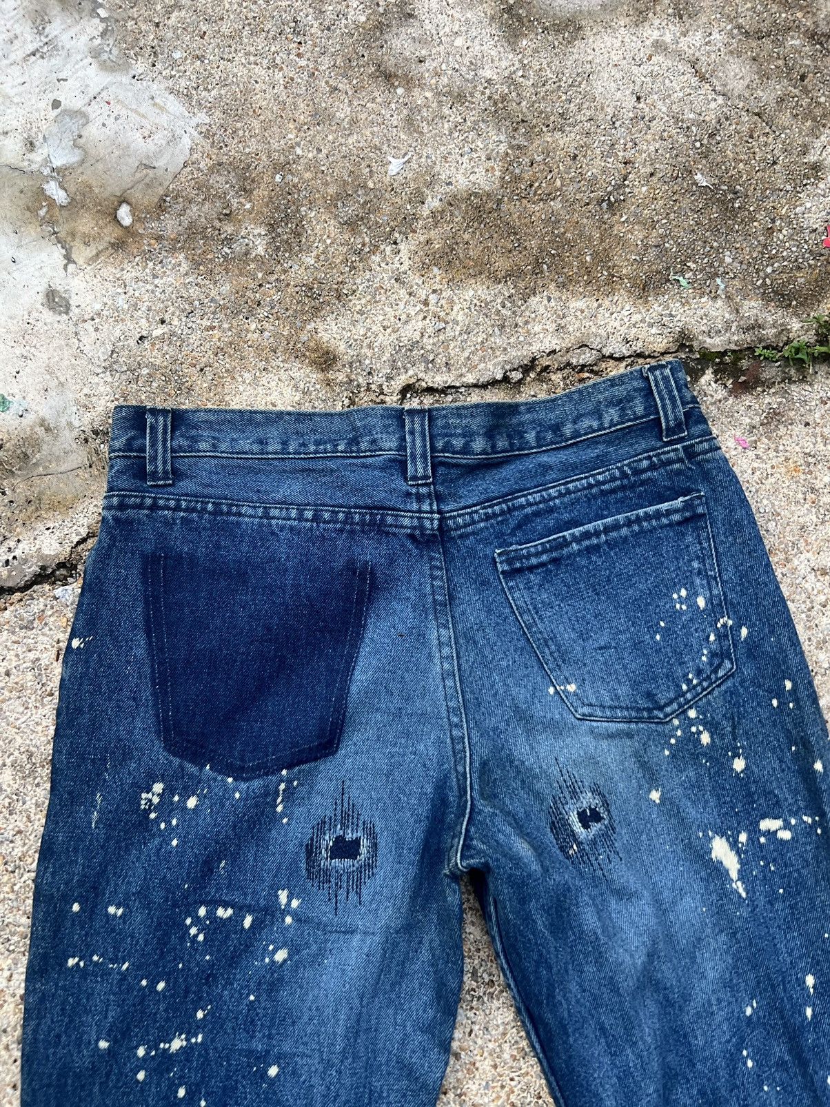 Number (N)ine Rare Number Nine Distressed Design Denim Size US 30 / EU 46 - 7 Thumbnail