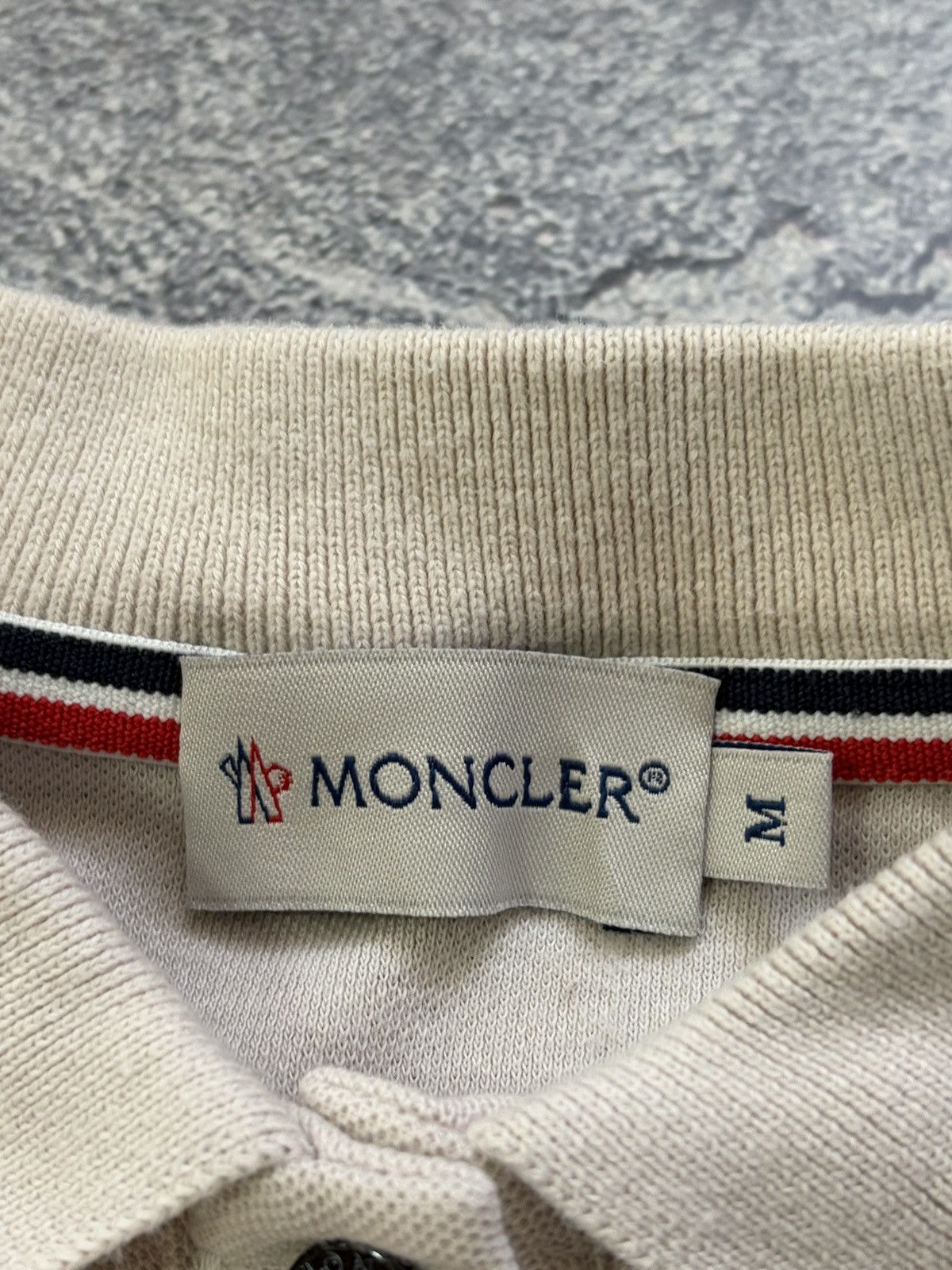 Moncler Moncler Women's Polo Shirt Maglia Beige Cream Size M Size M / US 6-8 / IT 42-44 - 5 Thumbnail