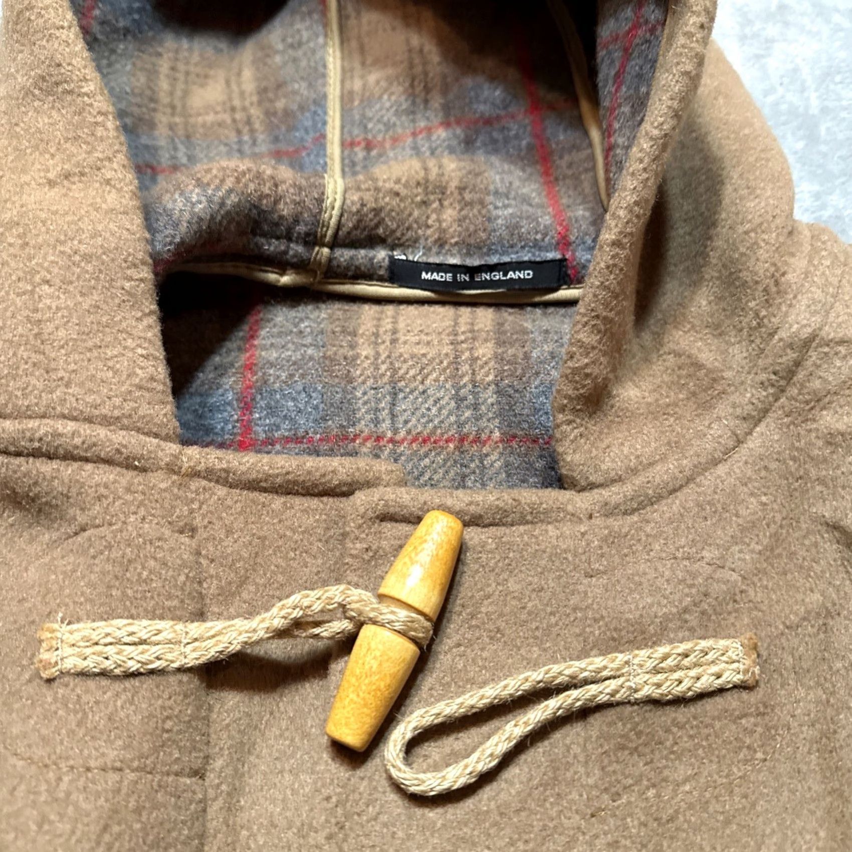 Orvis VINTAGE Orvis Duffel Coat Mens 42 Wool Beige Hooded Long Overcoat 80s Casual Travel England Size US XS / EU 42 / 0 - 4 Thumbnail