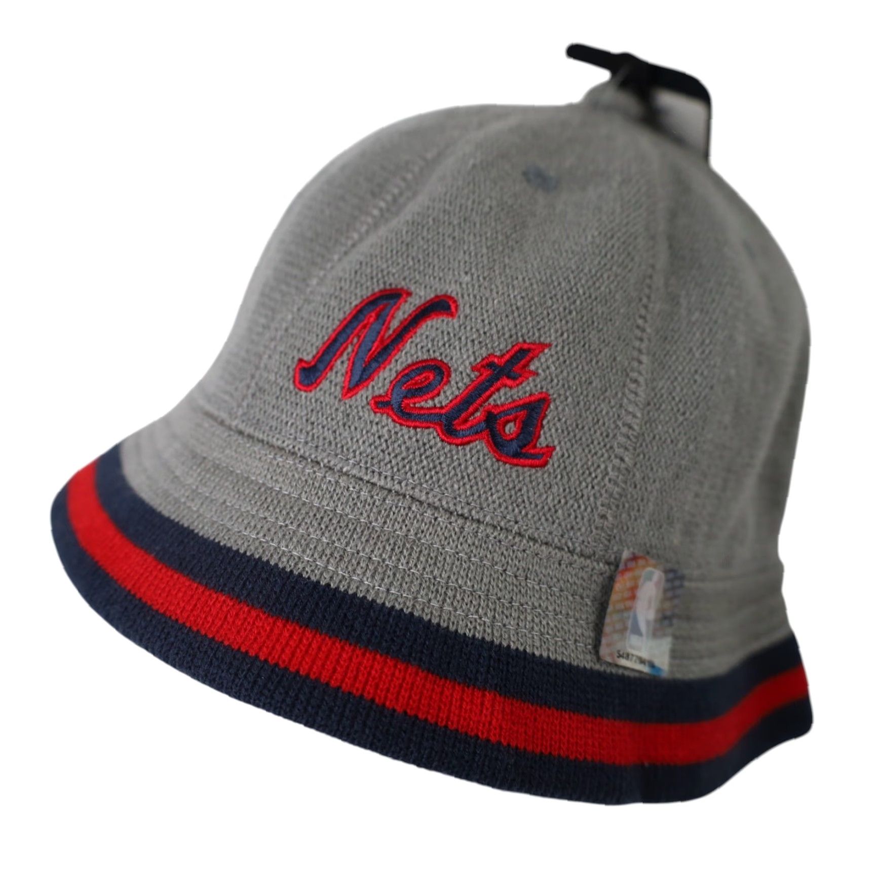 Nike VINTAGE Nike New York Nets Rewind Bucket Hat Gray L Mens Size ONE SIZE - 2 Thumbnail
