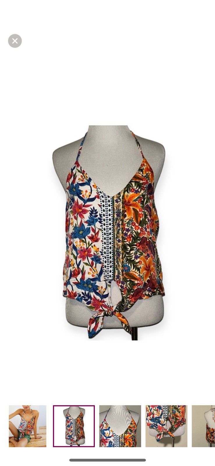 Anthropologie × Farm Rio Farm Rio for Anthropologie small spliced Cali blouse Size S / US 4 / IT 40 - 1 Thumbnail