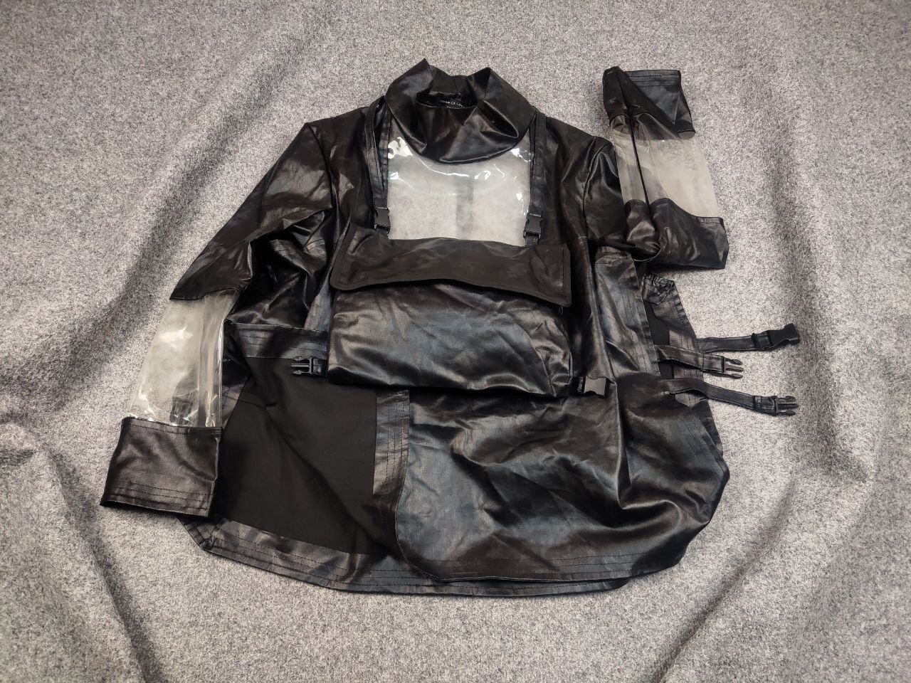 Japanese Brand Vintage House Of Loferrie Japan Combined raincoat bag Jacket Size US L / EU 52-54 / 3 - 3 Thumbnail