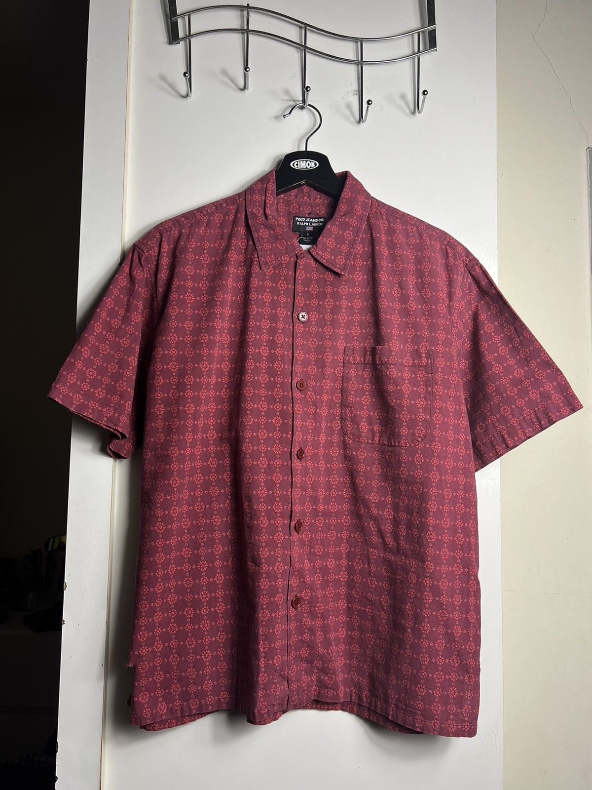 Polo Ralph Lauren × Ralph Lauren × Vintage Vintage 90s Polo Jeans Co. Ralph Lauren Button Up Tshirt Size US M / EU 48-50 / 2 - 1 Thumbnail