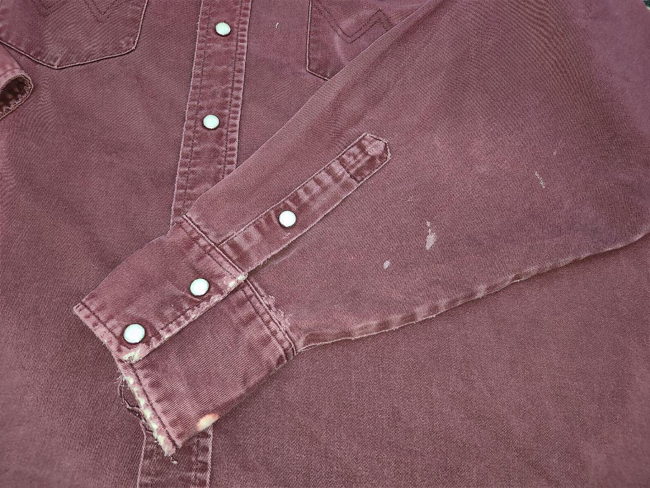 Vintage Vintage Wrangler Worn Shirt Size US XXL / EU 58 / 5 - 4 Thumbnail
