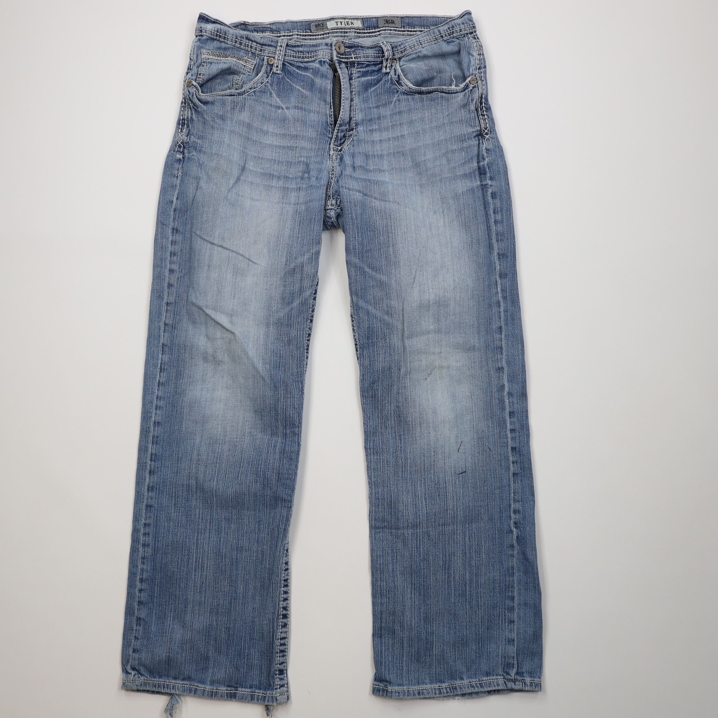 Vintage Buckle BKE Thick Stitch Tyler Bootcut Denim Jeans Stretch Size US 36 / EU 52 - 1 Thumbnail