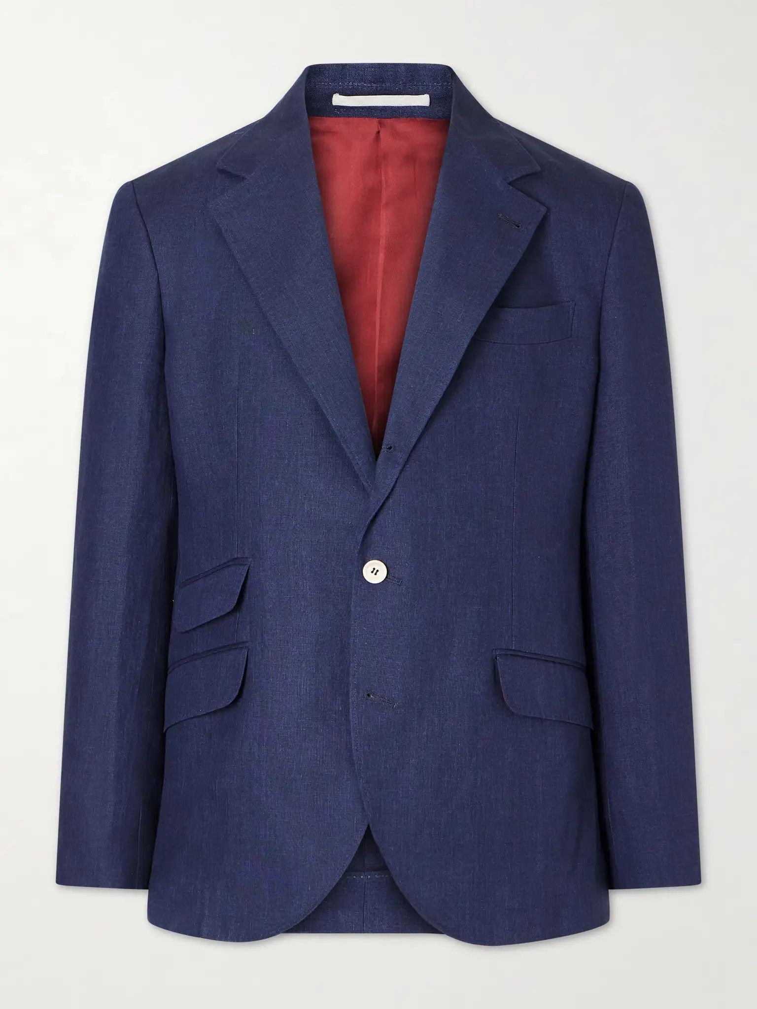 Brunello Cucinelli o1y0526 Single-breasted Blazer in Navy Blue Size US M / EU 48-50 / 2 - 1 Thumbnail
