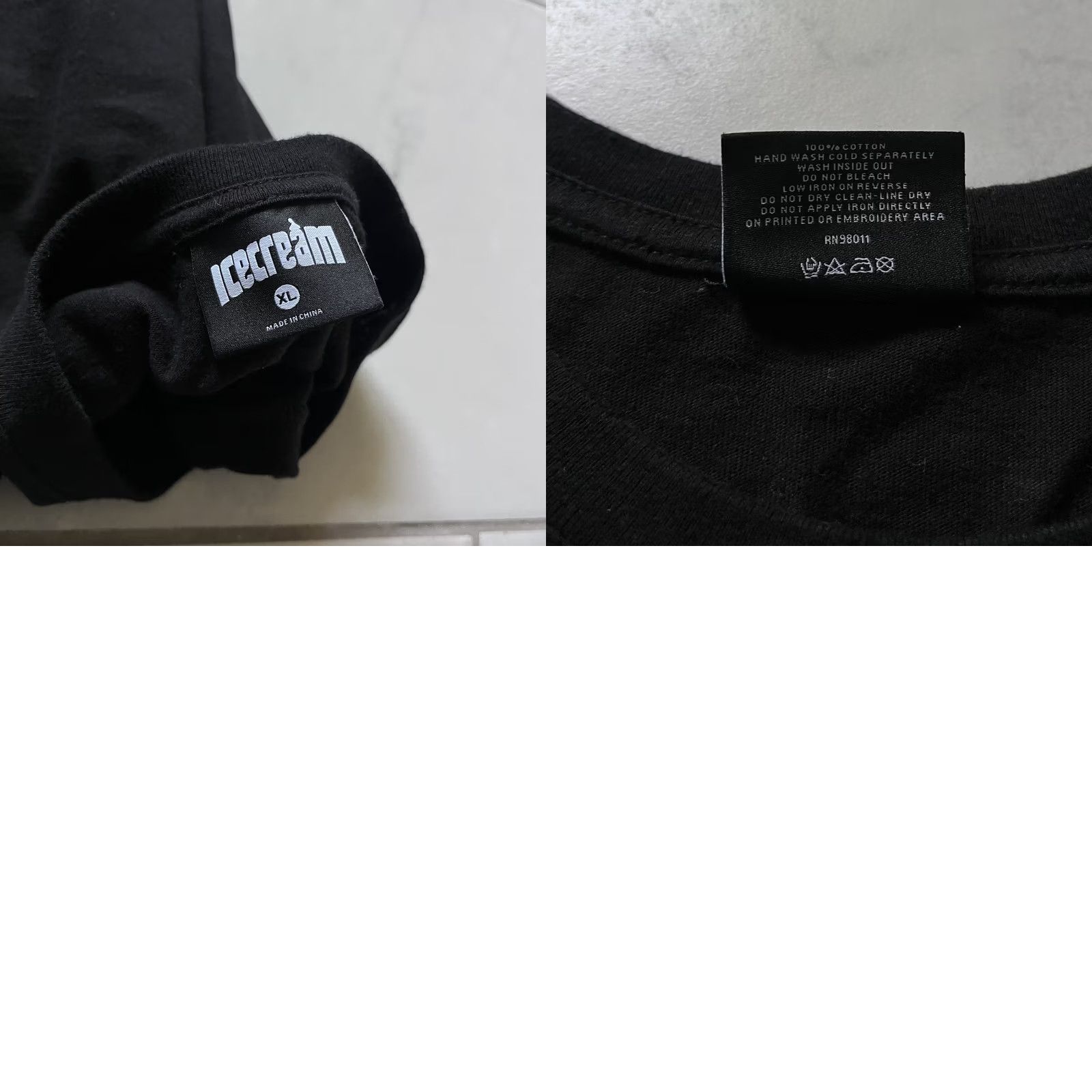 Vintage Icecream Shirt Mens XL Black Graphic Tee Streetwear Rapper Logo Crew Neck Short Sleeve Cotton Vintage: No Size US XL / EU 56 / 4 - 10 Thumbnail