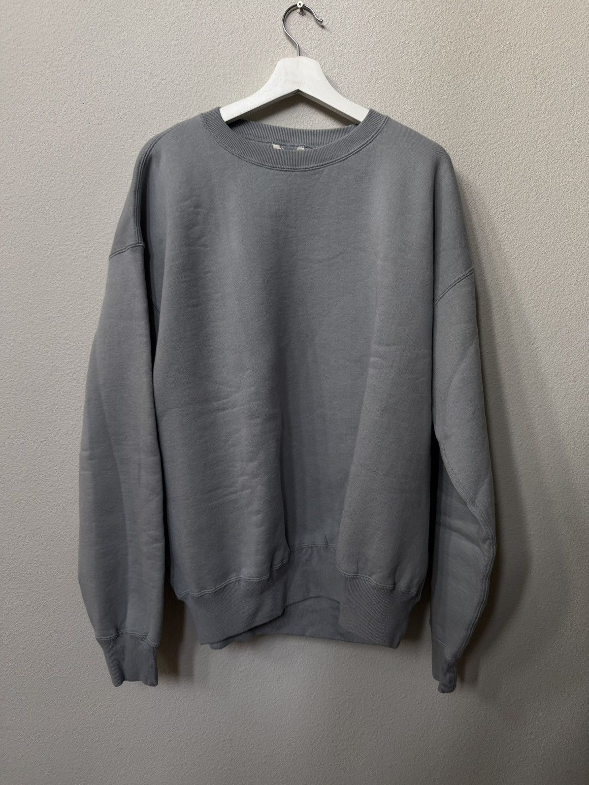 Auralee Blue gray smooth soft sweatshirt size 5 Size US XL / EU 56 / 4 - 1 Thumbnail
