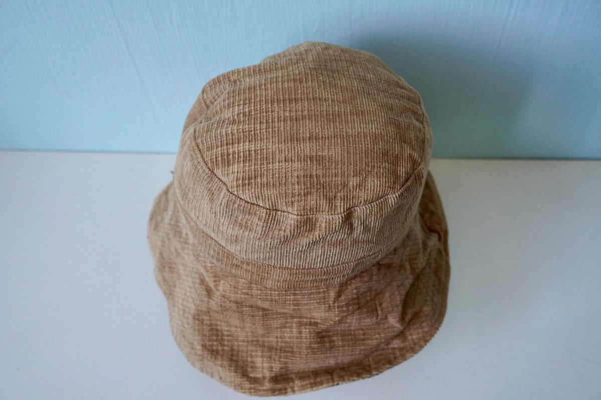 Vintage Reversible bucket hat corduroy floral motif hype fashion Size ONE SIZE - 2 Thumbnail