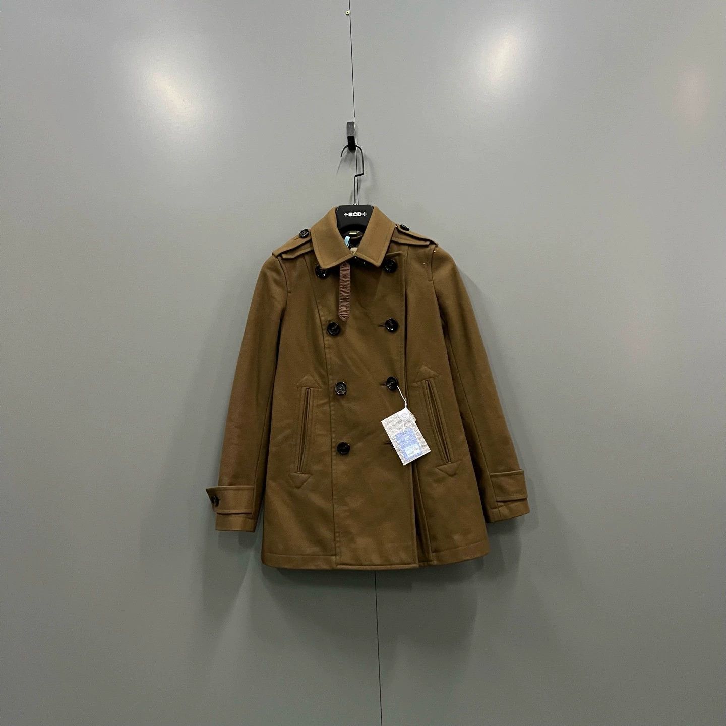 Burberry Burberry Brown Double-Breasted Coat Size US XS / EU 42 / 0 - 1 Thumbnail