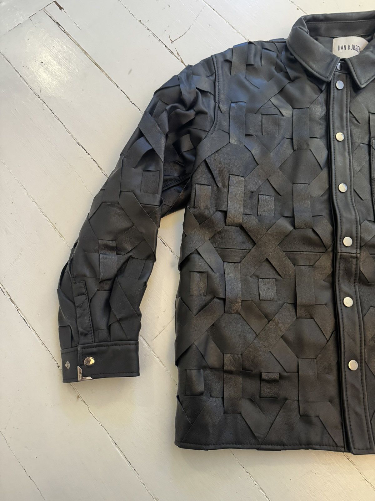 Han Kjobenhavn Han Kjøbenhavn braided leather jacket Size US M / EU 48-50 / 2 - 3 Thumbnail