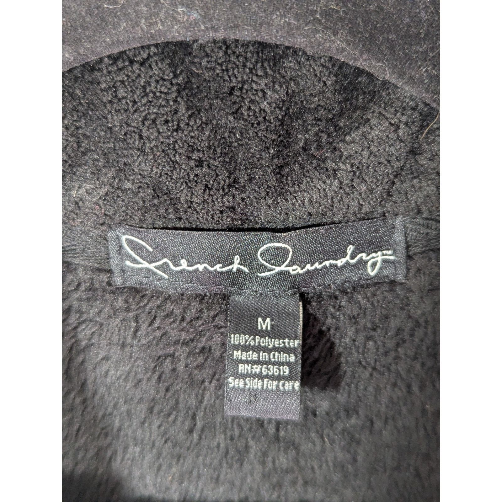 Other French Laundry Black Faux Fur Full Zip Vest Pockets Medium Size M / US 6-8 / IT 42-44 - 3 Thumbnail