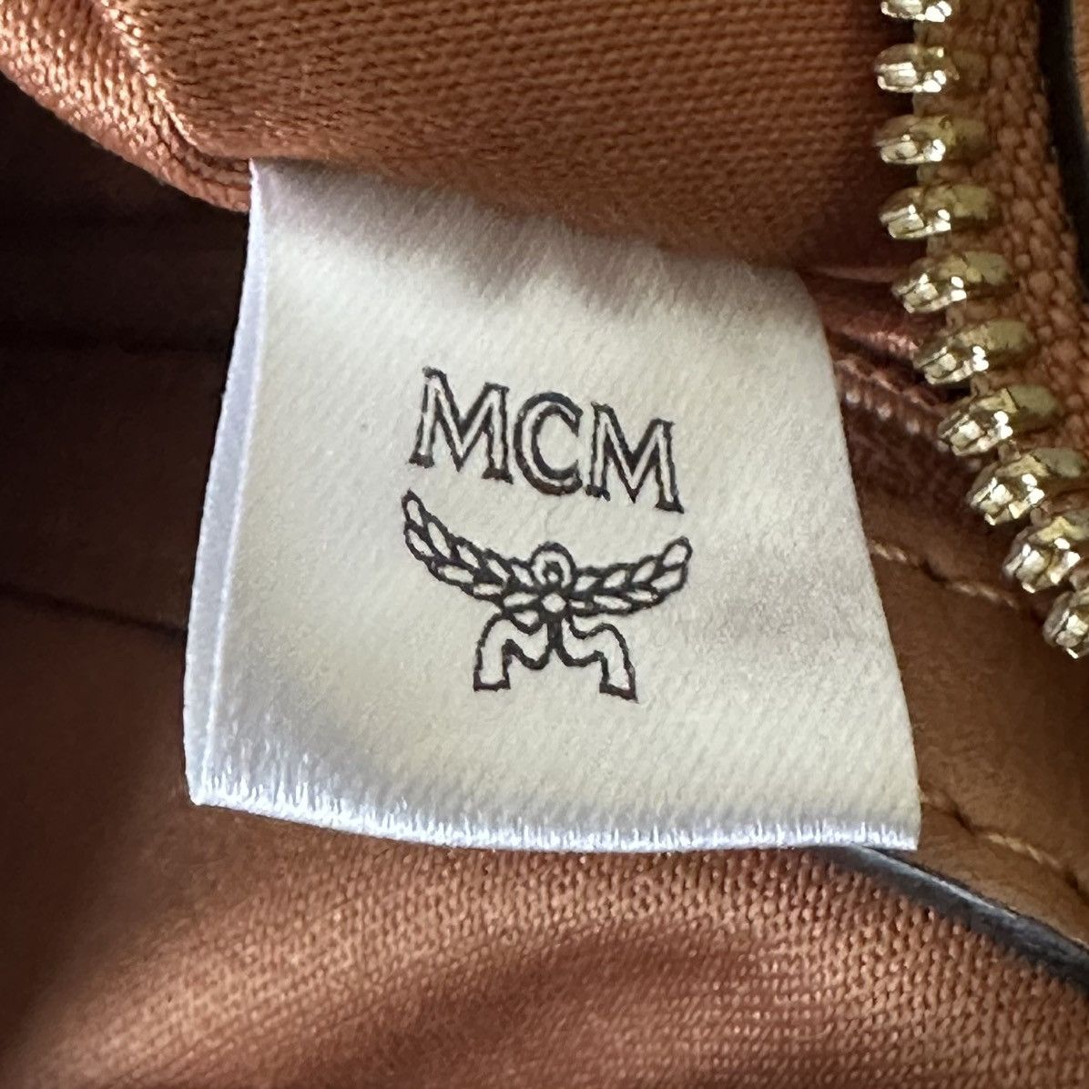 MCM MCM Rare Embossed Leather Boston Bag-Cognac (Mint, COA) Size ONE SIZE - 8 Thumbnail