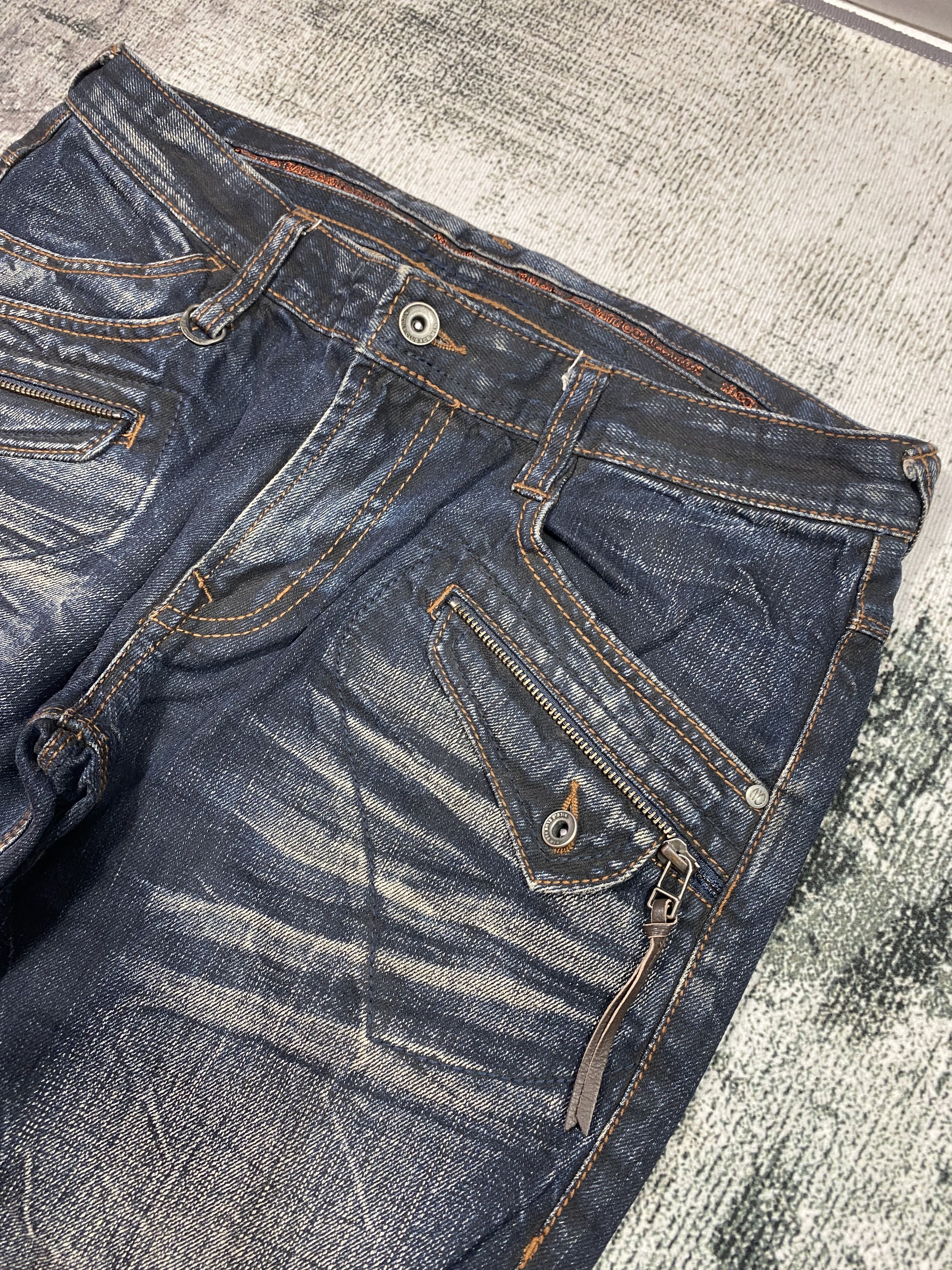 Japanese Brand × Nicole Club Japanese Bootcut Pants Rusty Whiskers Distressed Denim Size US 32 / EU 48 - 7 Thumbnail