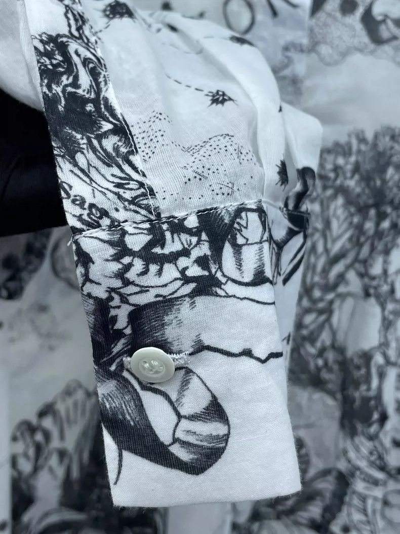 Dior Dior Black and white ink painting shirt 2504-Nextarrow Size XS / US 0-2 / IT 36-38 - 5 Thumbnail