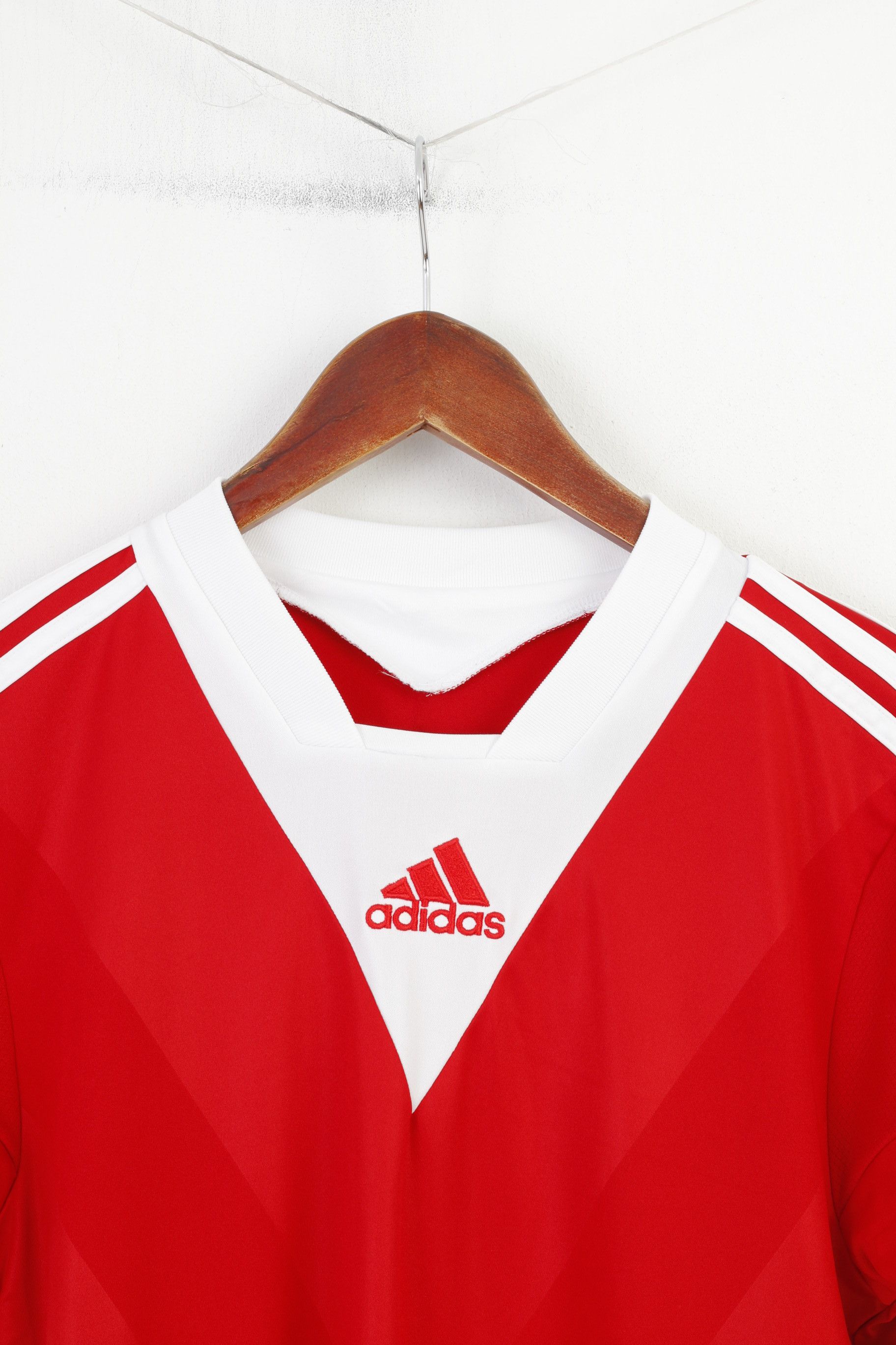 Adidas Adidas Men M Shirt Red Vintage Climacool Jersey 10717 Size US M / EU 48-50 / 2 - 2 Thumbnail
