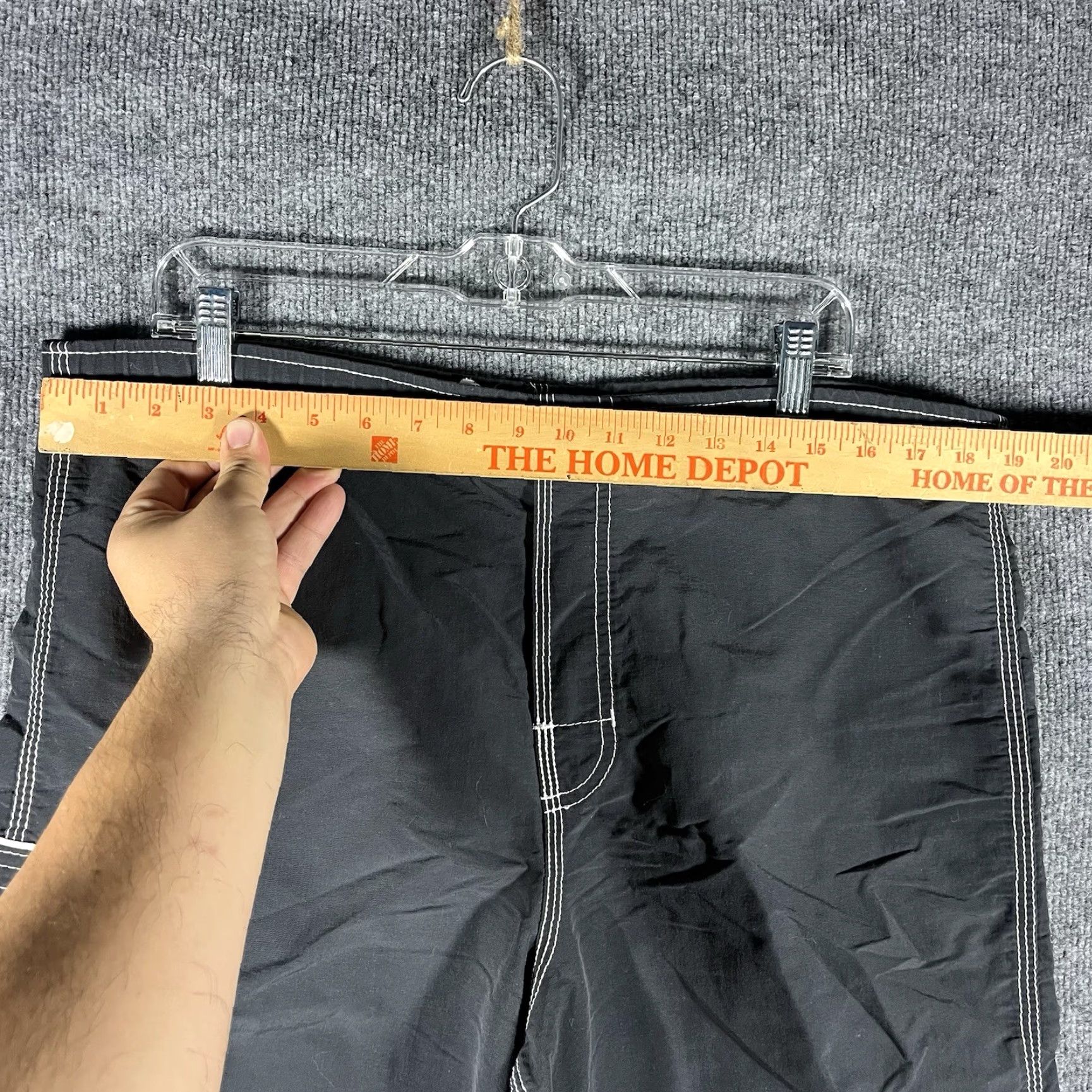 Billabong Vintage Billabong Board Shorts Mens 38 Black Nylon Surf Surfing 90s USA Irons Size US 38 / EU 54 - 6 Thumbnail