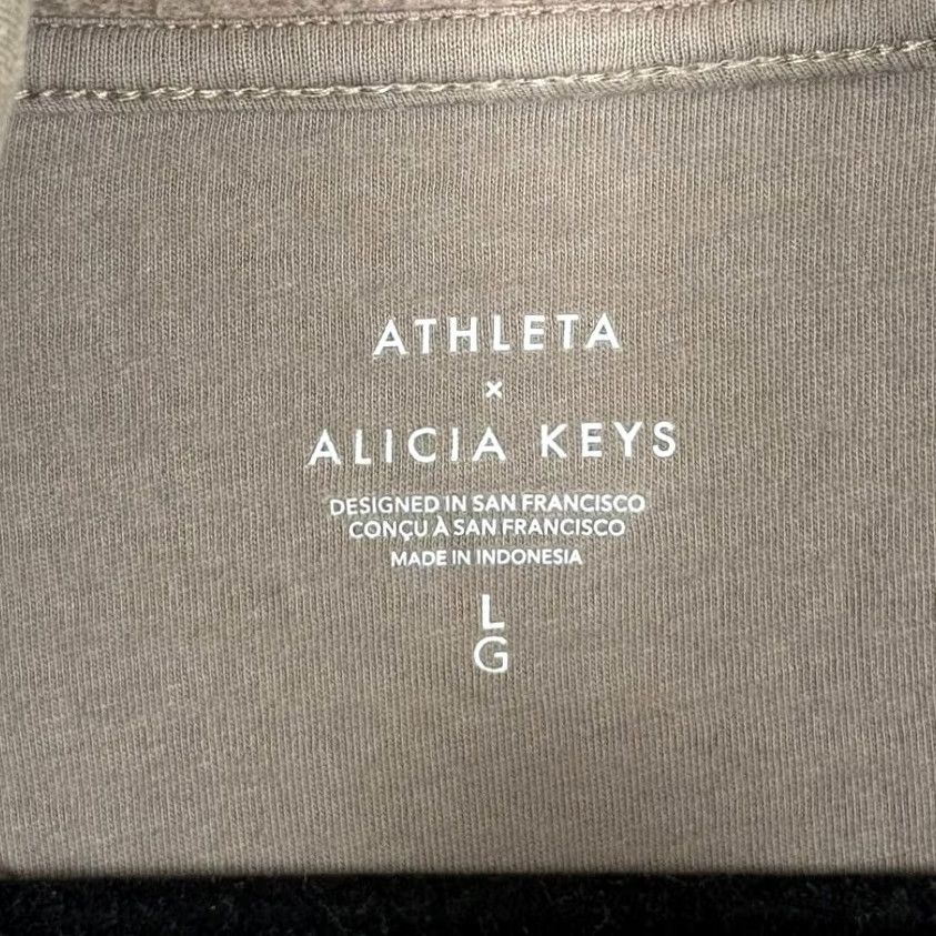 Athleta Athleta x Alicia Keys Tan Retroplush Revive Drawstring Pullover Hoodie Sweatshirt - L Women's Pullover Hoodie Tan Retroplush Brown L Women Size L / US 10 / IT 46 - 5 Thumbnail