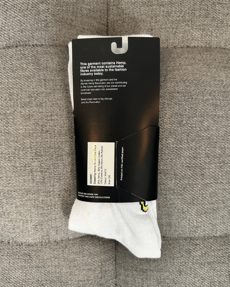 Afends BNWT Afends - Coasting - Hemp Weed Socks One Pack / White Size ONE SIZE - 5 Thumbnail