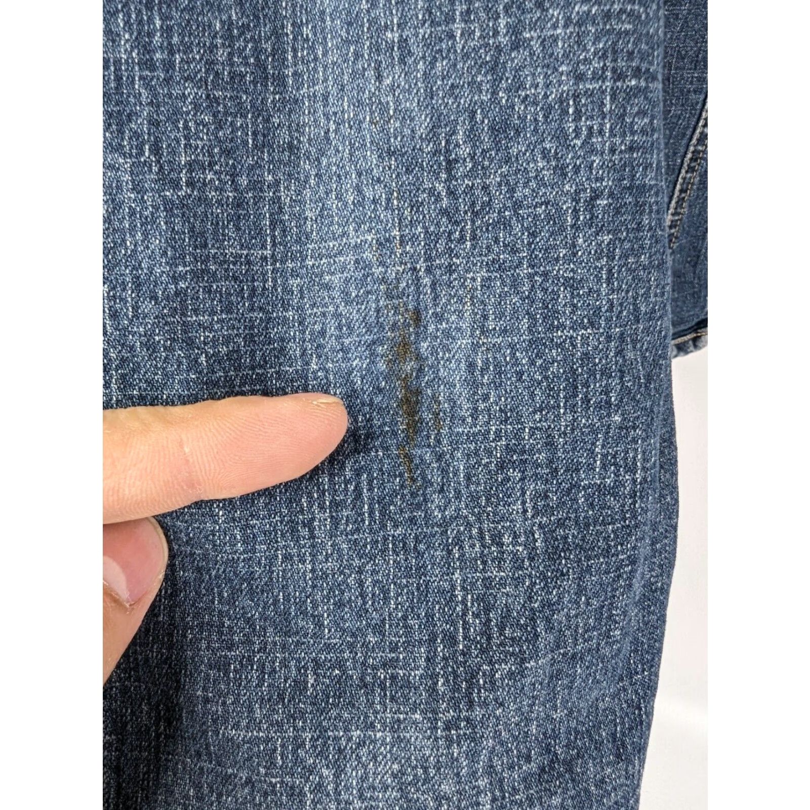 Denime VINTAGE A.M.I. Denim Jacket Jacket Blue Denim Short Long Sleeve Women S Small Button Casual 100% Cotton Denim 90s? Size S / US 4 / IT 40 - 4 Thumbnail
