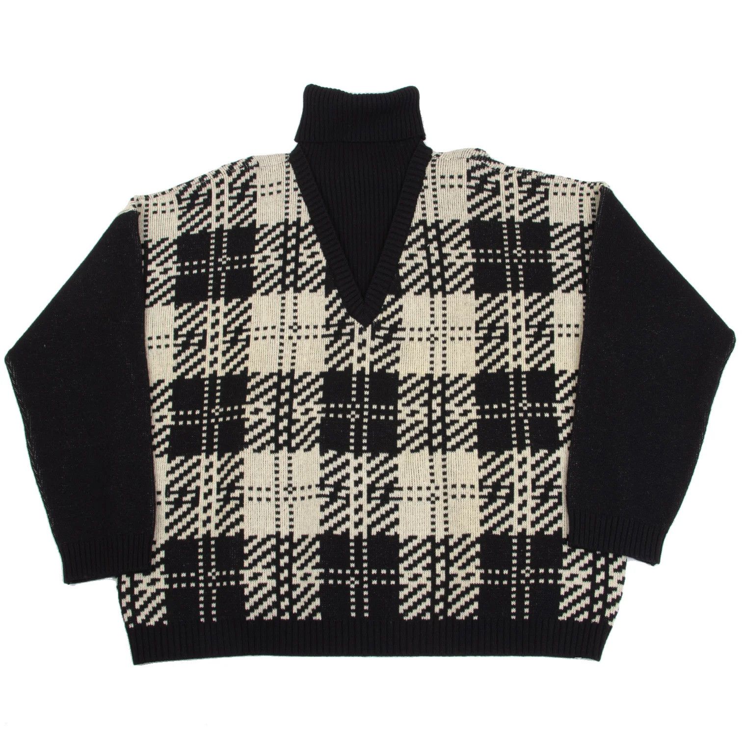 Yohji Yamamoto Layered Design Turtleneck Sweater