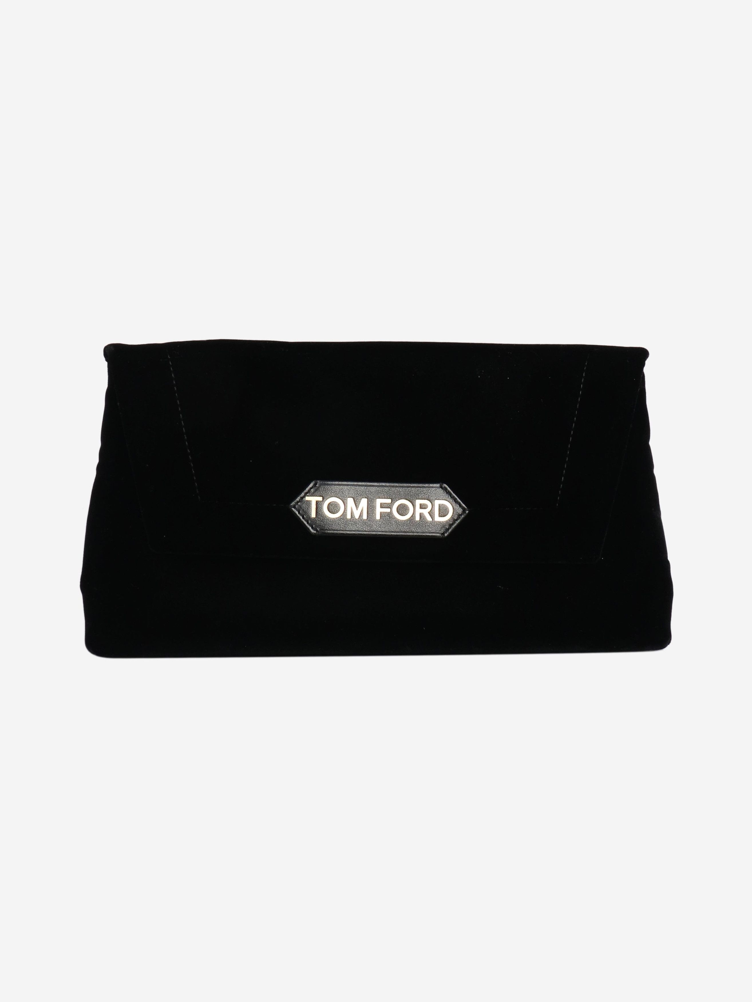 Tom Ford Black velvet chain shoulder bag Size ONE SIZE - 1 Thumbnail