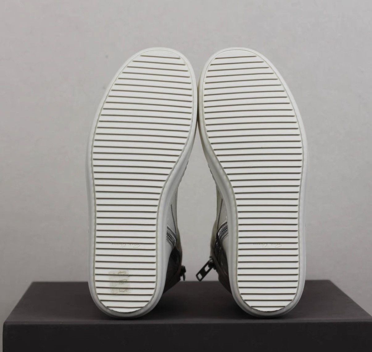 Rick Owens Rick Owens 15FW Milk/Off-White Leather Geobasket Sneakers Size US 8 / EU 41 - 6 Thumbnail