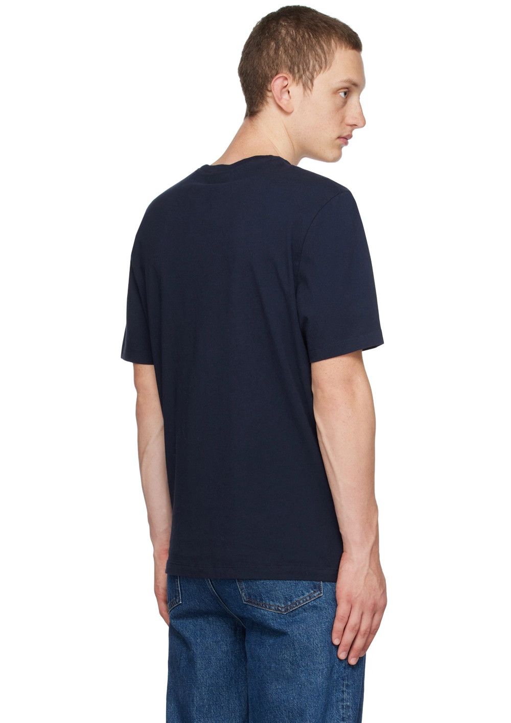 Maison Kitsune MAISON KITSUNE navy blue champion fox t-shirt Medium q Size US M / EU 48-50 / 2 - 3 Thumbnail