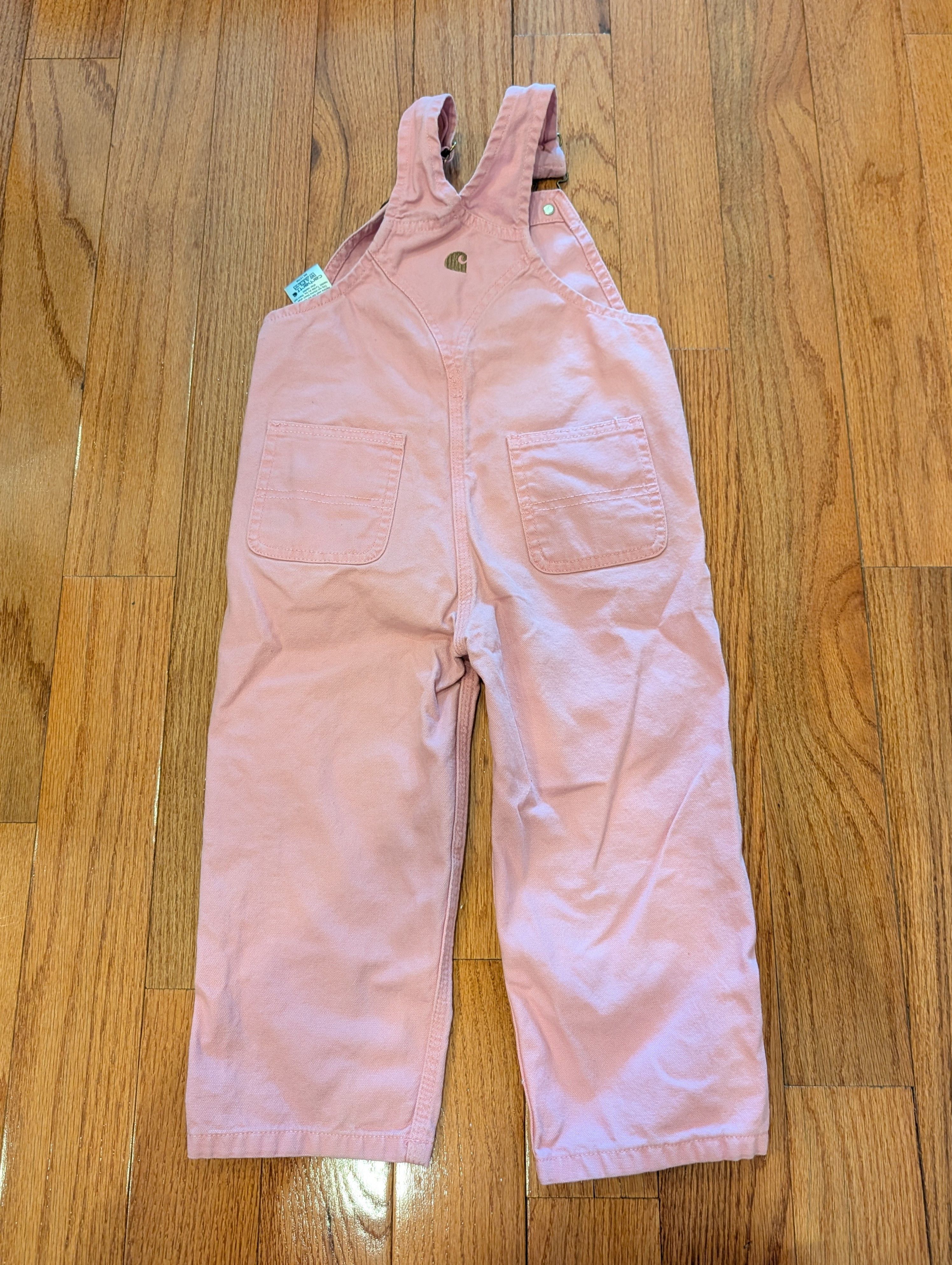Carhartt Carhartt Toddler Canvas Overalls 3T Duck Canvas Heart Button Size 24" / US 00 / IT 34 - 6 Thumbnail