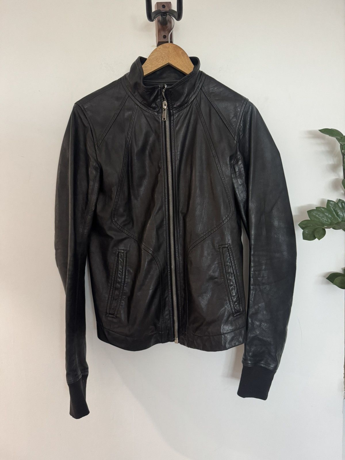 Rick Owens Olmar & Mirta Intarsia Leather Jacket 48 Size US M / EU 48-50 / 2 - 1 Thumbnail