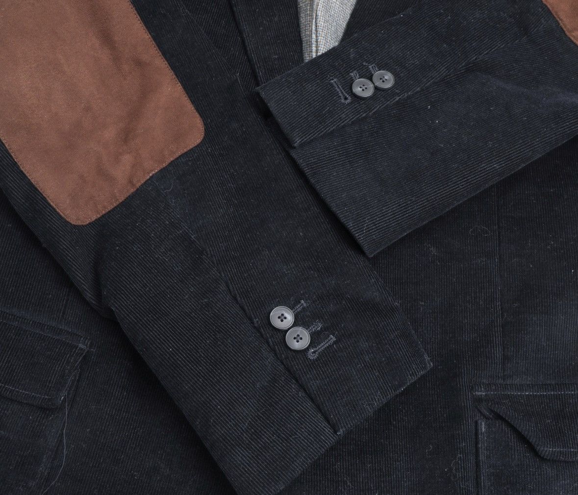 Jack Victor Jack Victor Prossimo Silk Wool Herringbone Blazer 46L Size 46L - 7 Thumbnail