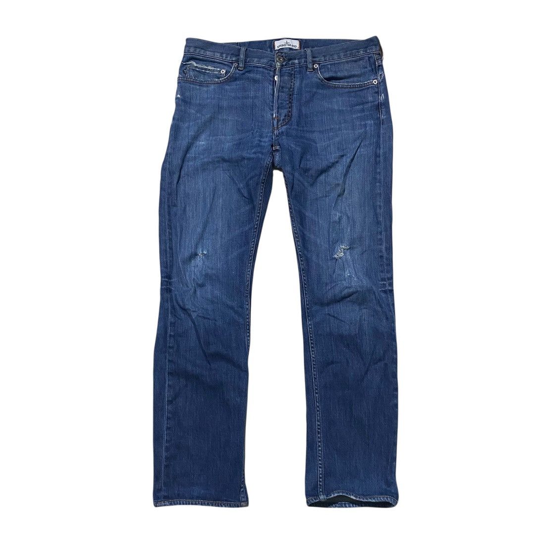 Stone Island Stone island patch denim longpant Size US 32 / EU 48 - 1 Thumbnail