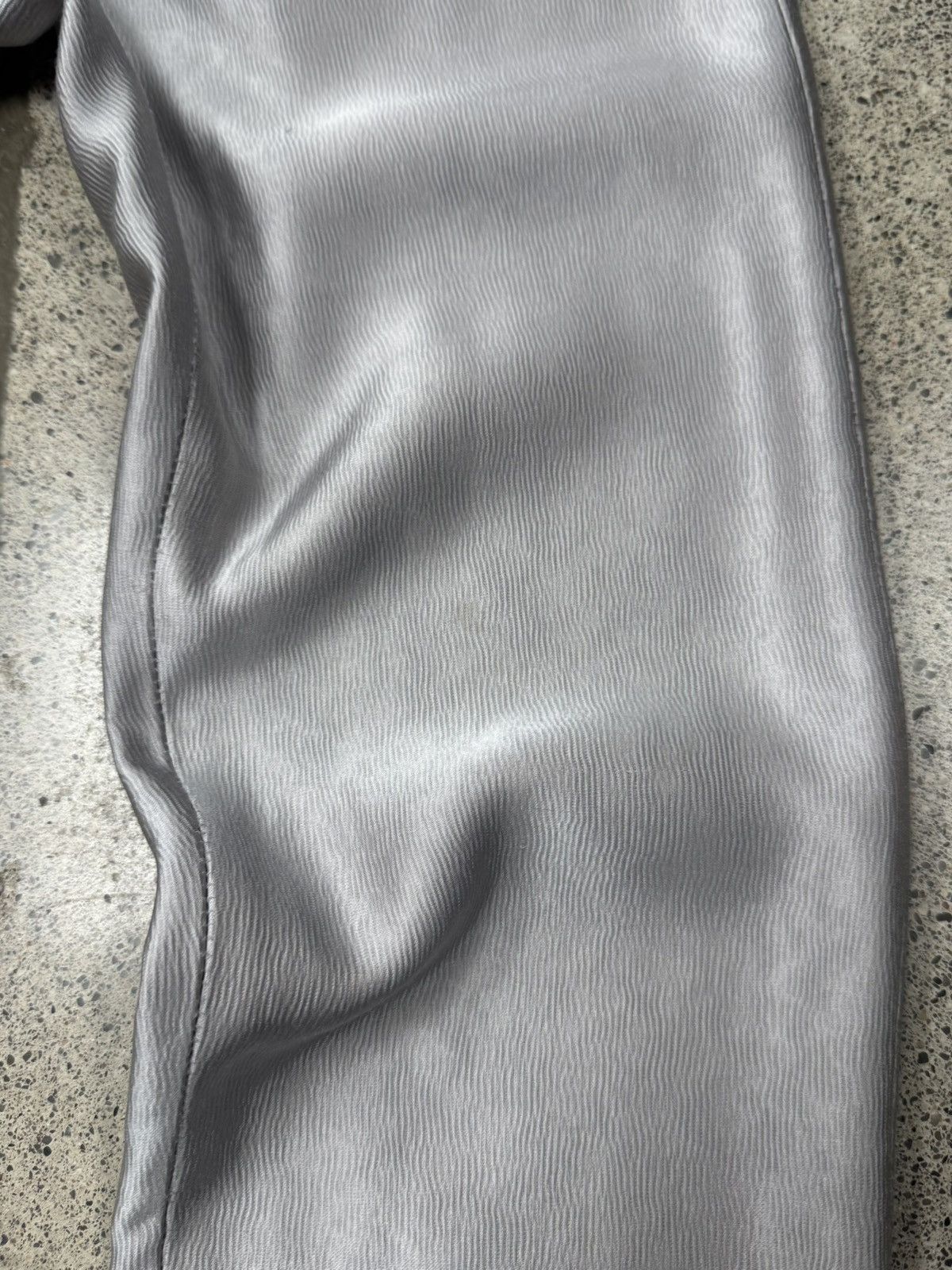 Ann Demeulemeester Ann Demeulemeester Glossy Silver Cropped Pants Size 24" / US 00 / IT 34 - 2 Thumbnail