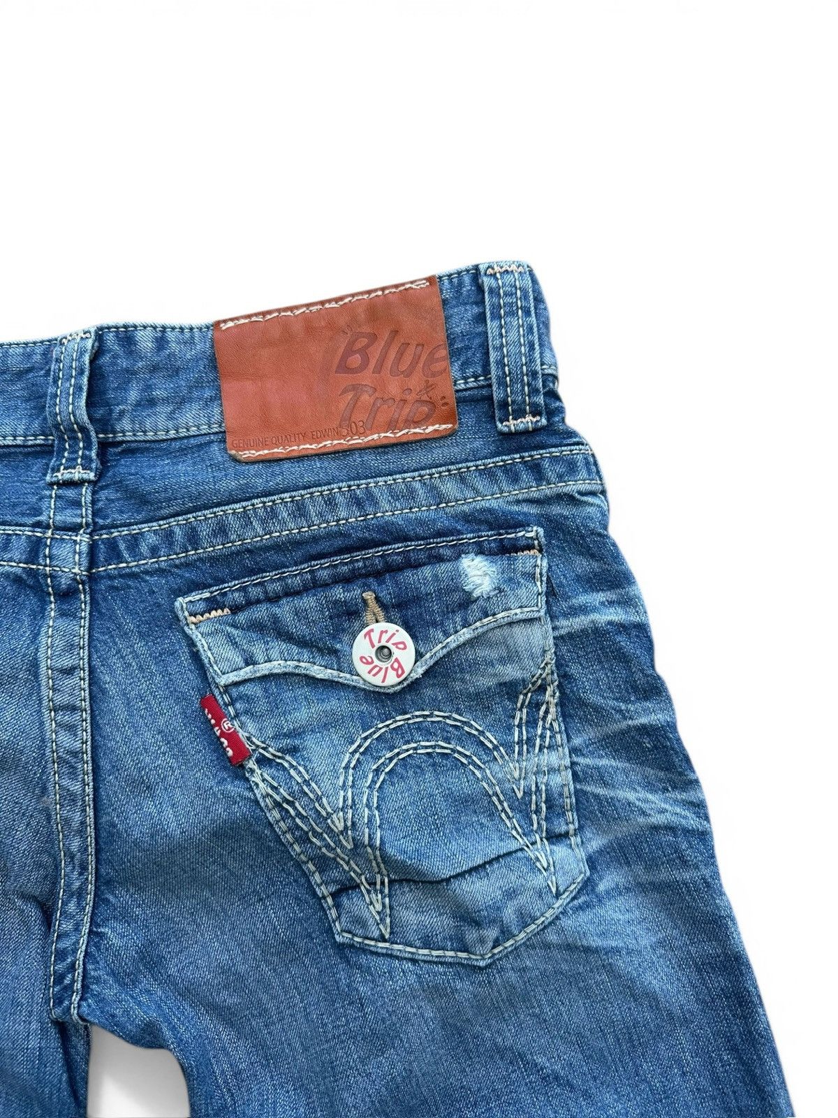 Edwin Y2k Edwin Blue Trip Denim Size 31" - 4 Thumbnail
