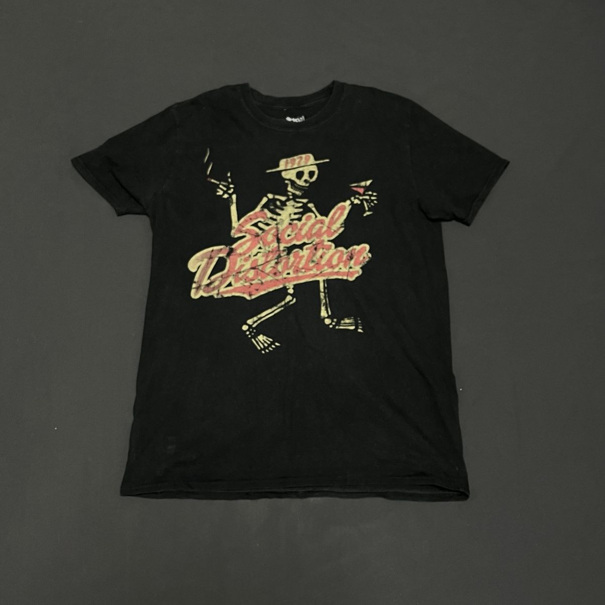 Band Tees × Vintage Vintage Social Distortion Skeleton Punk Tee Rare size Large Size US L / EU 52-54 / 3 - 1 Thumbnail