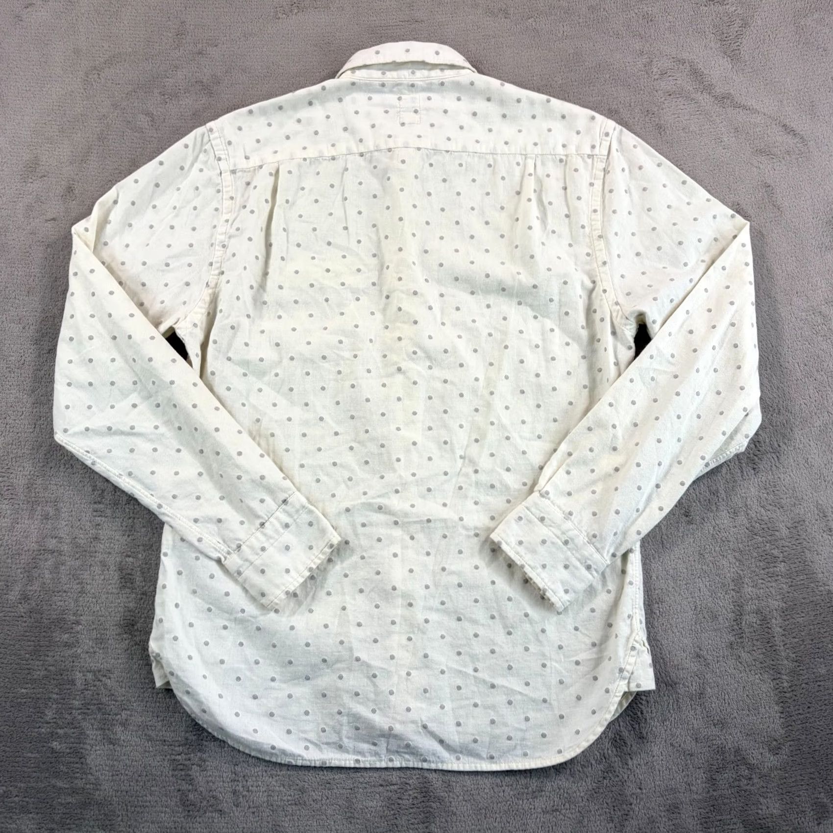 KATO Hiroshi Kato Embroidery Dot White Shirt Men Small Pocket Cotton Designer Shirt Men S White Polka Dot Size US S / EU 44-46 / 1 - 4 Thumbnail
