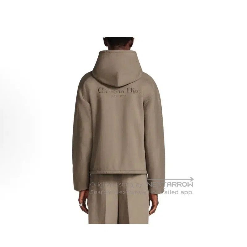 Dior Brown Hooded Men's Jacket Size XL .