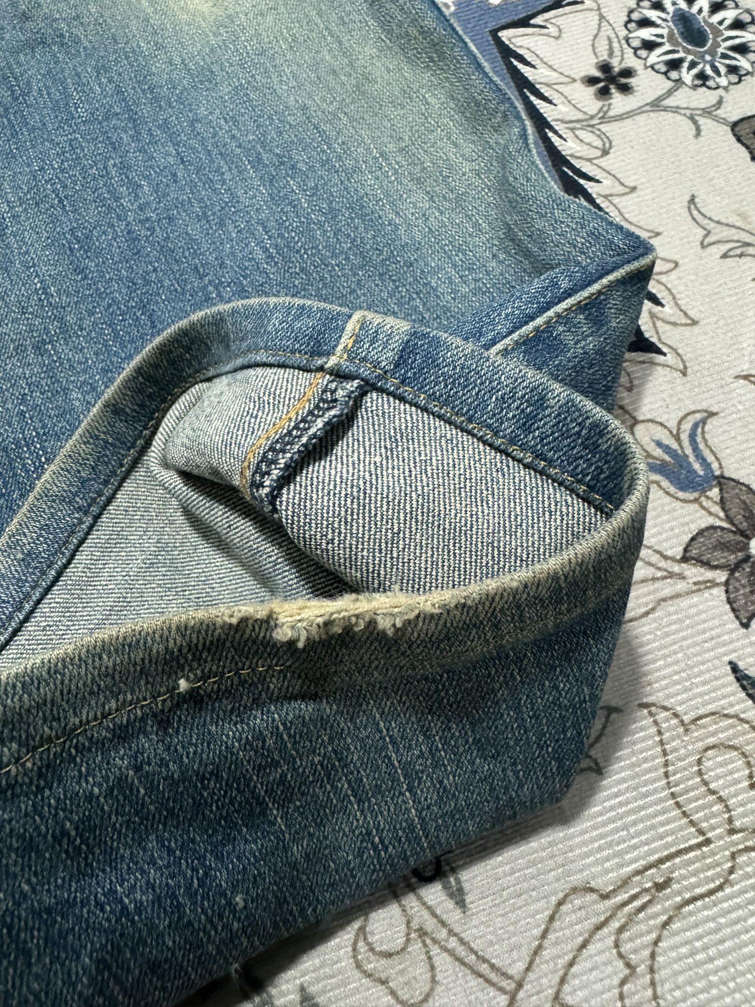 Designer × Maurizio Baldassari Vintage Y2K Maurizio Baldassari Distressed Baggy Jeans Size US 34 / EU 50 - 8 Thumbnail