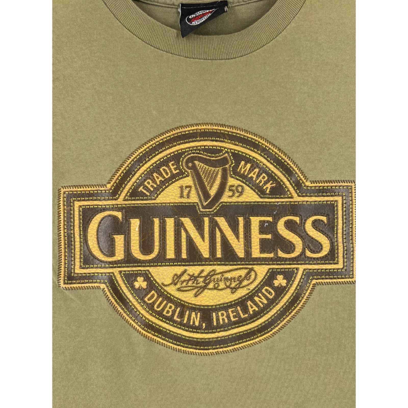 Vintage Guinness Shirt Men Adult Medium Green Short Sleeve Crew Neck Logo Beer Shirt Size US M / EU 48-50 / 2 - 6 Thumbnail