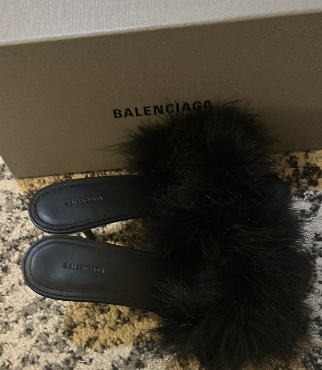 Balenciaga Balenciaga Boudoir Feather Slide Sandal size 37 Size US 7 / IT 37 - 5 Thumbnail