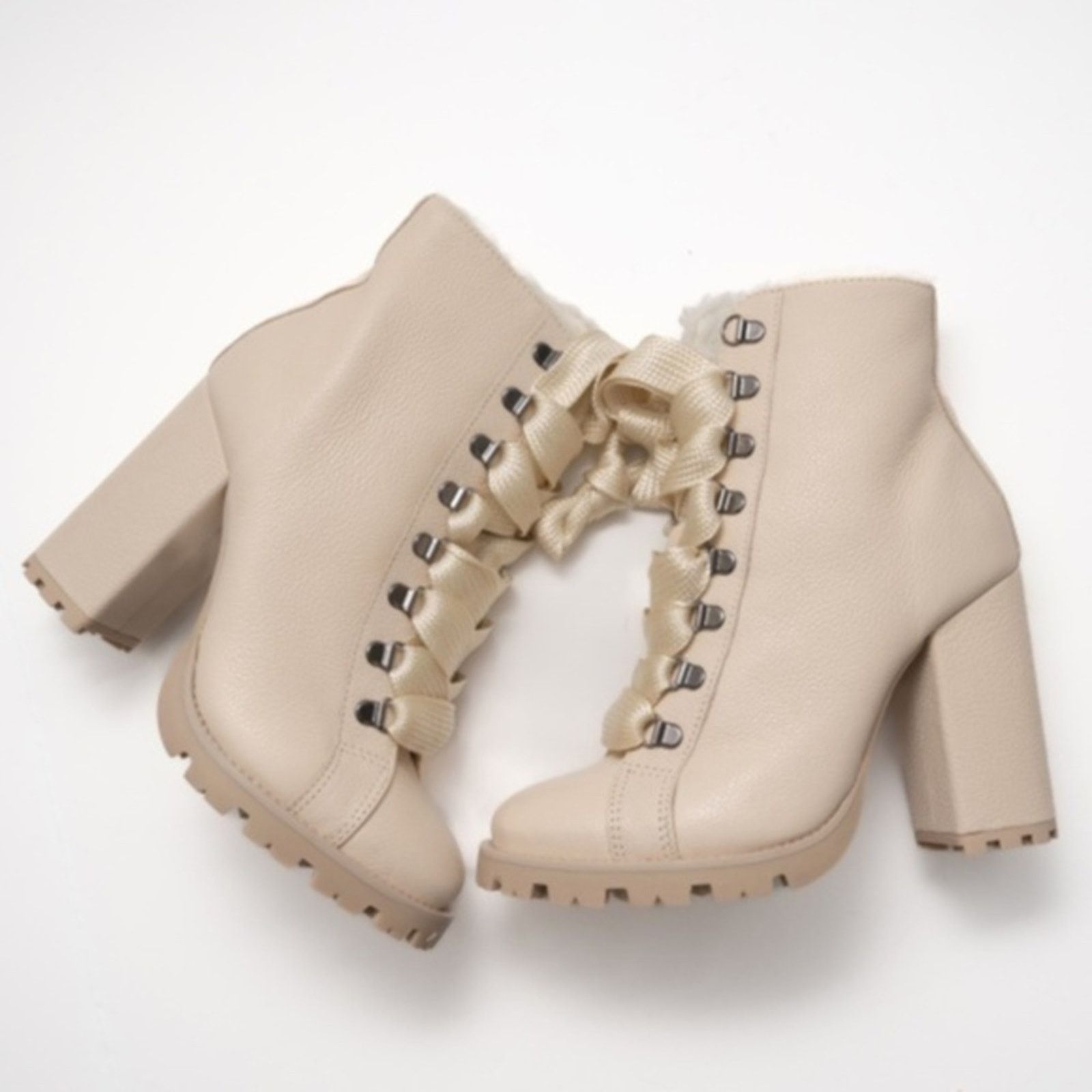Schutz. Zara Lace Up Winter Boots.